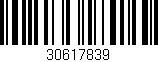 Código de barras (EAN, GTIN, SKU, ISBN): '30617839'