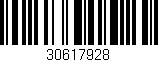 Código de barras (EAN, GTIN, SKU, ISBN): '30617928'