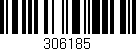 Código de barras (EAN, GTIN, SKU, ISBN): '306185'