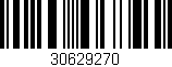 Código de barras (EAN, GTIN, SKU, ISBN): '30629270'