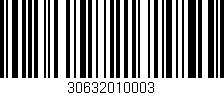 Código de barras (EAN, GTIN, SKU, ISBN): '30632010003'