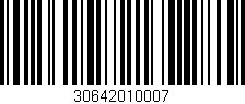 Código de barras (EAN, GTIN, SKU, ISBN): '30642010007'