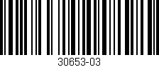 Código de barras (EAN, GTIN, SKU, ISBN): '30653-03'