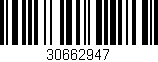 Código de barras (EAN, GTIN, SKU, ISBN): '30662947'