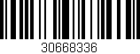 Código de barras (EAN, GTIN, SKU, ISBN): '30668336'