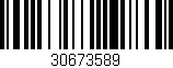 Código de barras (EAN, GTIN, SKU, ISBN): '30673589'