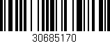 Código de barras (EAN, GTIN, SKU, ISBN): '30685170'