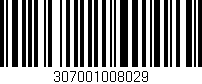 Código de barras (EAN, GTIN, SKU, ISBN): '307001008029'