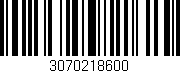Código de barras (EAN, GTIN, SKU, ISBN): '3070218600'