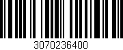 Código de barras (EAN, GTIN, SKU, ISBN): '3070236400'