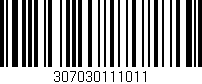 Código de barras (EAN, GTIN, SKU, ISBN): '307030111011'
