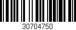 Código de barras (EAN, GTIN, SKU, ISBN): '30704750'