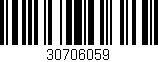 Código de barras (EAN, GTIN, SKU, ISBN): '30706059'