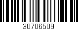 Código de barras (EAN, GTIN, SKU, ISBN): '30706509'