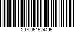 Código de barras (EAN, GTIN, SKU, ISBN): '3070951524495'