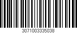 Código de barras (EAN, GTIN, SKU, ISBN): '3071003335038'