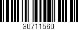 Código de barras (EAN, GTIN, SKU, ISBN): '30711560'