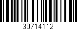 Código de barras (EAN, GTIN, SKU, ISBN): '30714112'