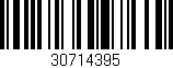 Código de barras (EAN, GTIN, SKU, ISBN): '30714395'
