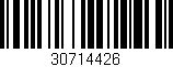 Código de barras (EAN, GTIN, SKU, ISBN): '30714426'