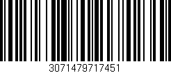 Código de barras (EAN, GTIN, SKU, ISBN): '3071479717451'