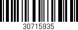 Código de barras (EAN, GTIN, SKU, ISBN): '30715935'
