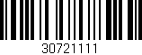 Código de barras (EAN, GTIN, SKU, ISBN): '30721111'