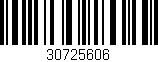 Código de barras (EAN, GTIN, SKU, ISBN): '30725606'
