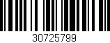 Código de barras (EAN, GTIN, SKU, ISBN): '30725799'