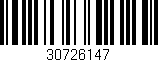 Código de barras (EAN, GTIN, SKU, ISBN): '30726147'