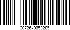 Código de barras (EAN, GTIN, SKU, ISBN): '3072643653285'