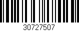 Código de barras (EAN, GTIN, SKU, ISBN): '30727507'