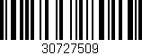 Código de barras (EAN, GTIN, SKU, ISBN): '30727509'