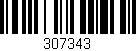 Código de barras (EAN, GTIN, SKU, ISBN): '307343'