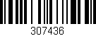 Código de barras (EAN, GTIN, SKU, ISBN): '307436'