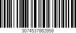 Código de barras (EAN, GTIN, SKU, ISBN): '3074537862858'