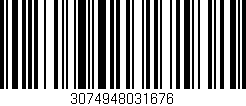 Código de barras (EAN, GTIN, SKU, ISBN): '3074948031676'