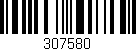 Código de barras (EAN, GTIN, SKU, ISBN): '307580'
