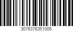 Código de barras (EAN, GTIN, SKU, ISBN): '3076376351005'