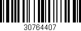 Código de barras (EAN, GTIN, SKU, ISBN): '30764407'