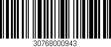 Código de barras (EAN, GTIN, SKU, ISBN): '30768000943'