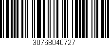 Código de barras (EAN, GTIN, SKU, ISBN): '30768040727'