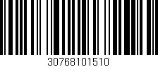 Código de barras (EAN, GTIN, SKU, ISBN): '30768101510'