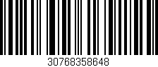Código de barras (EAN, GTIN, SKU, ISBN): '30768358648'