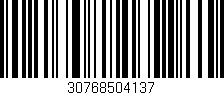 Código de barras (EAN, GTIN, SKU, ISBN): '30768504137'