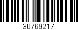 Código de barras (EAN, GTIN, SKU, ISBN): '30769217'