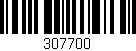 Código de barras (EAN, GTIN, SKU, ISBN): '307700'