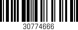 Código de barras (EAN, GTIN, SKU, ISBN): '30774666'