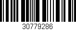 Código de barras (EAN, GTIN, SKU, ISBN): '30779286'