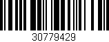 Código de barras (EAN, GTIN, SKU, ISBN): '30779429'